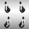 Service Caster 4 Inch 316SS Soft Rubber Swivel 1-7/8 Inch Expanding Stem Caster Brake SCC, 2PK SCC-SS316EX20S414-SRS-2-TLB-2-178 - alternate 2
